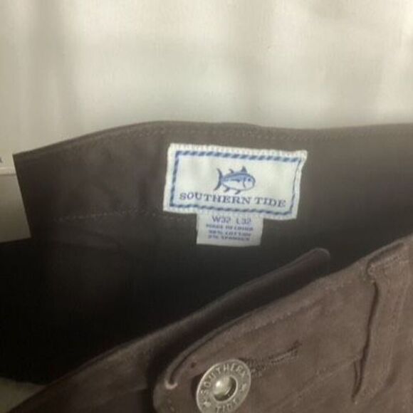 NEW Southern Tide Harbor Pants Sz 32x32 Java Online 120.00 - Picture 3 of 7
